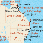 Map Of The East Coast Of Australia Image Florida Map