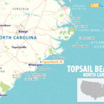 Map Of Topsail Beach North Carolina Live Beaches