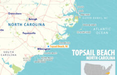 Map Of Topsail Beach North Carolina Live Beaches