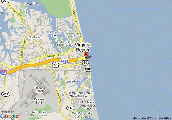 Map Of Virginia Beach Va Travelodge Virginia Beach