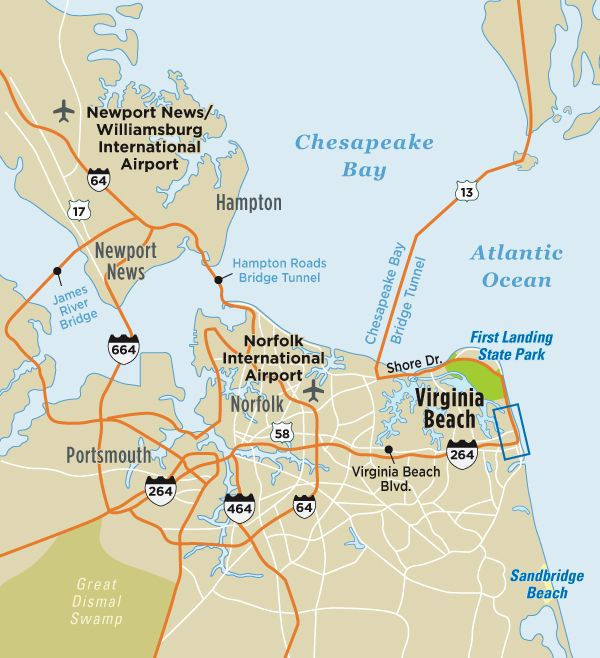 Virginia Beach Va Map