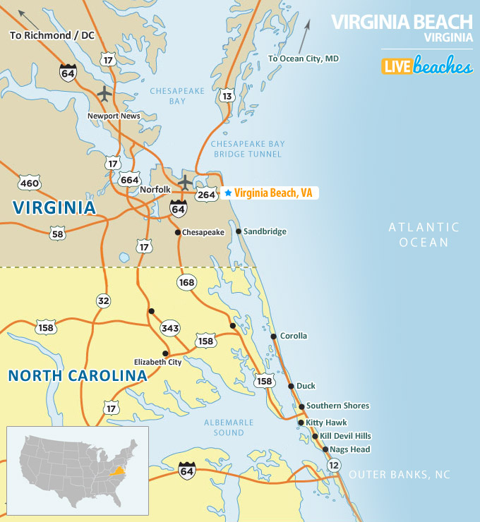 Virgina Beach Map