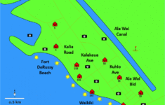 Map Of Waikiki Beach South Pacific Islands Waikiki Beach Waikiki