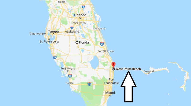 Map Palm Beach Florida Florida Map