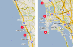 Map San Diego Coastal Tide Pools San Diego Ocean Beach San Diego