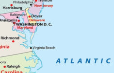 Mapa De Delaware EUA Destinos