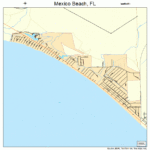 Mexico Beach Florida Street Map 1244300