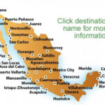 Mexico Beaches Map Map Of Beaches In Mexico Central America Americas