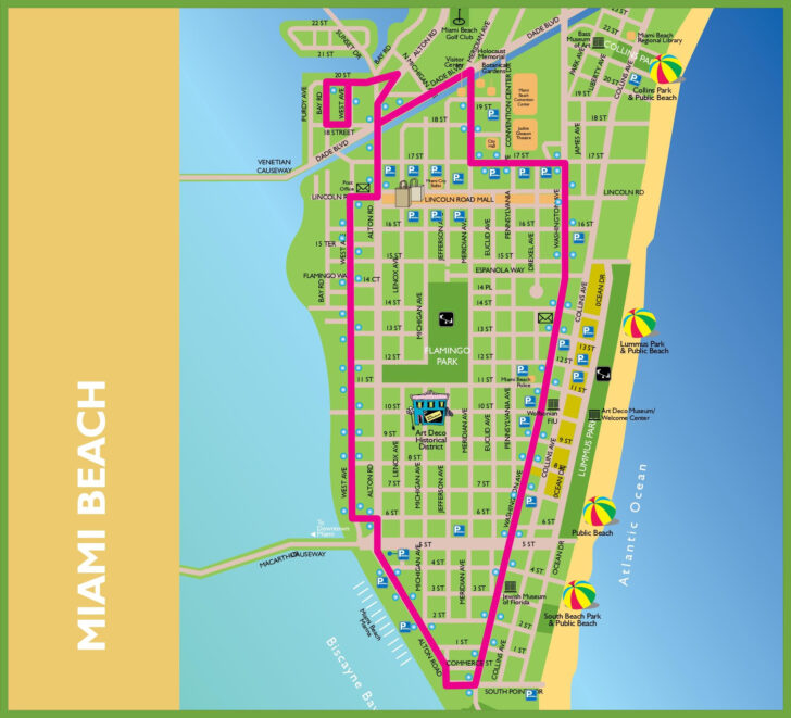 Miami Beach Mappa