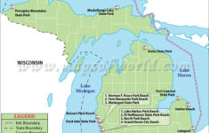 Michigan Beaches Map Michigan Beaches Wisconsin State Parks