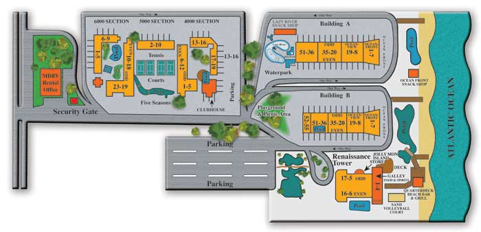 Myrtle Beach Map Of Resorts