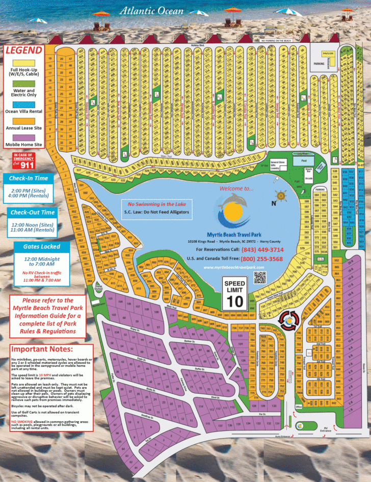 Myrtle Beach Maps With Attractions