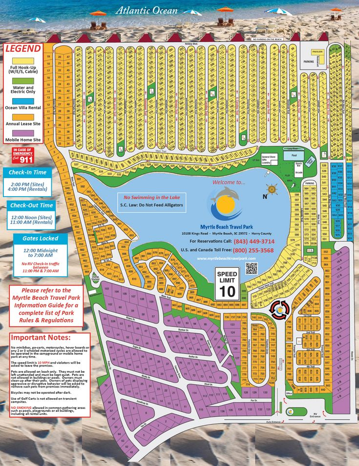 Myrtle Beach Travel Park Maps Directions Myrtle Beach Travel Park 
