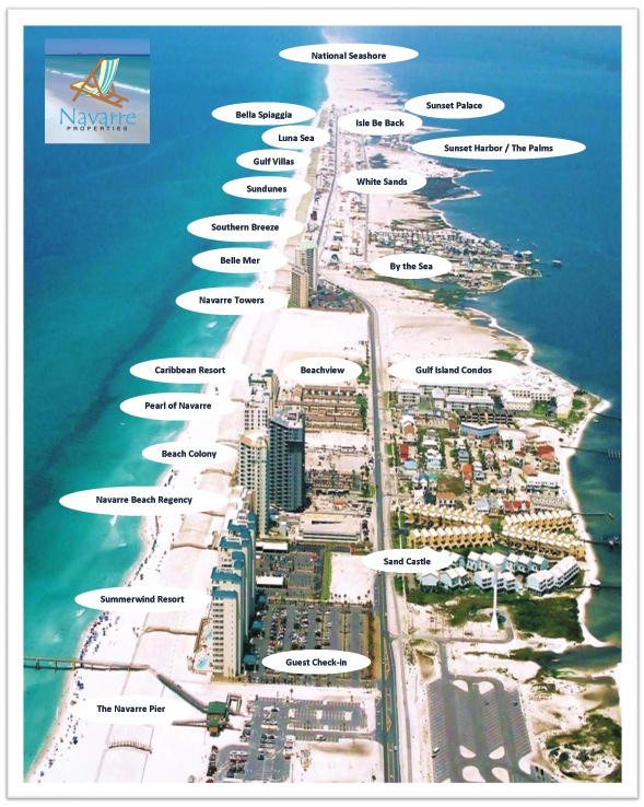 Navarre Beach Map Directions Directions Transportation Information