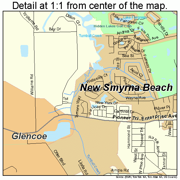 New Smyrna Beach Fl Map