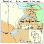 New Smyrna Beach Florida Street Map 1248625