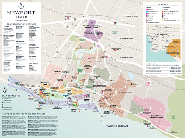 Newport Beach Map Get Out About In Newport Beach