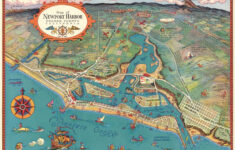Newport Beach Map Pictorial Map Of Newport Beach Ca Etsy In 2021