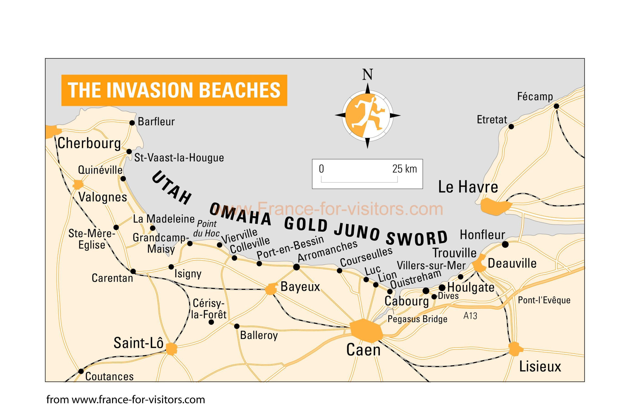 Normandy Maps Of Normandy Normandie Map Of D Day Beaches