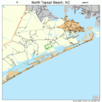 North Topsail Beach North Carolina Street Map 3747845