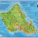 Oahu Hawaii 2009 Surf Map Laminated By Frankos Maps Ltd