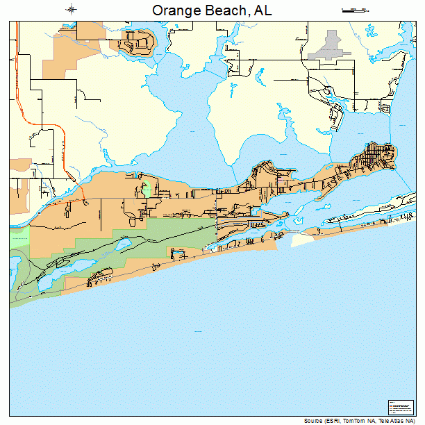 Orange Beach Alabama Map