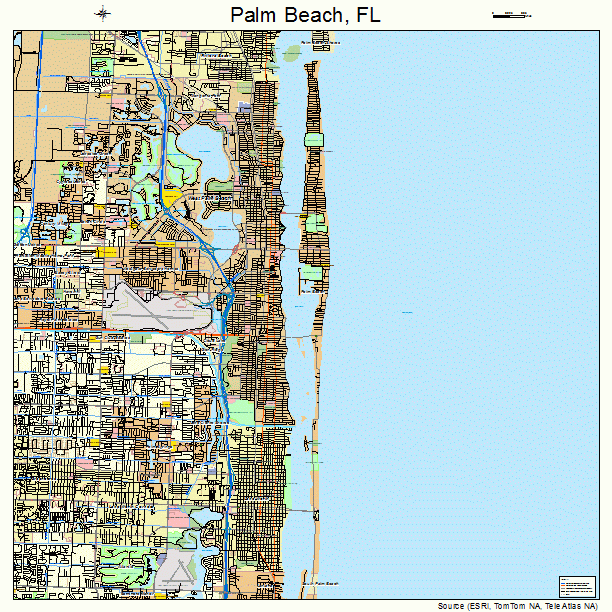 Palm Beach Map Street