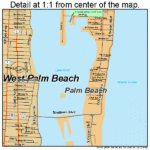 Palm Beach Florida Street Map 1254025