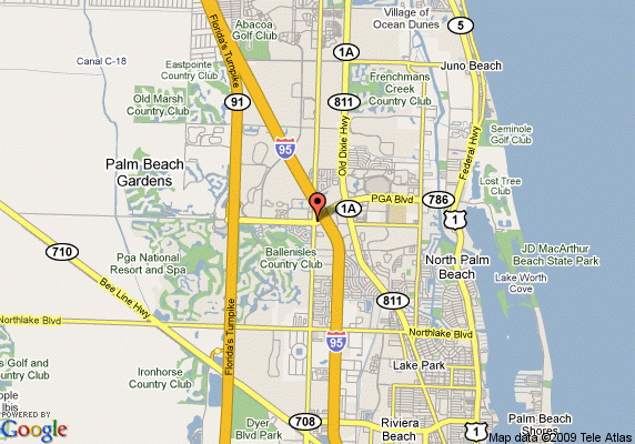 Palm Beach Gardens Florida Map TravelsFinders Com