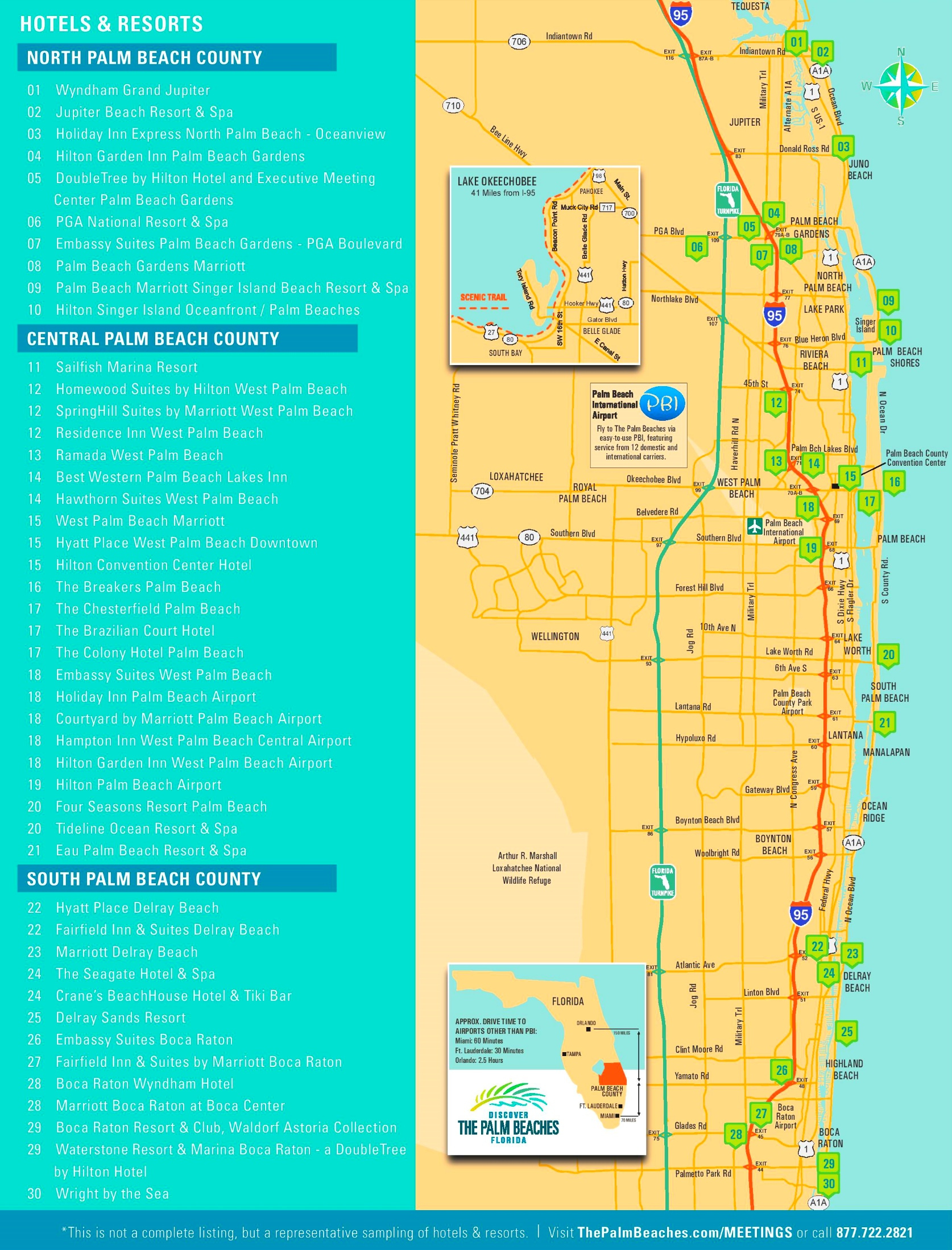 Palm Beach Hotel Map