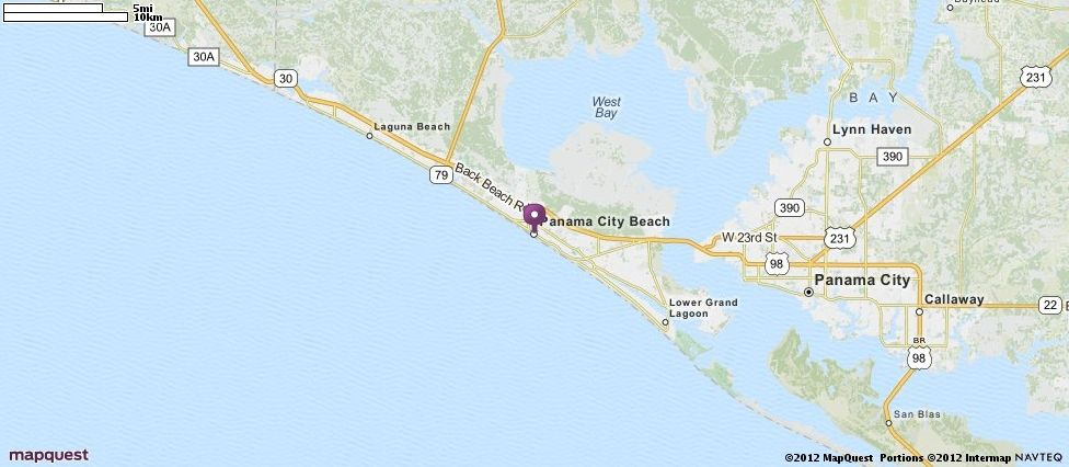 Panama City Beach FL Map MapQuest Panama City Panama Panama City 