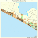Panama City Beach Florida Street Map 1254725