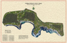 Pebble Beach Vintage Golf Course Maps