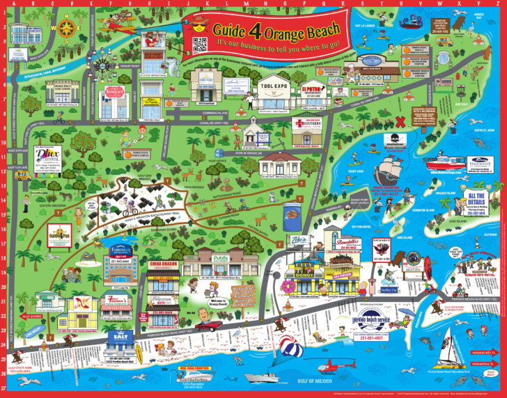 Perdido Key Orange Beach Things To Do Maps | Beach Map