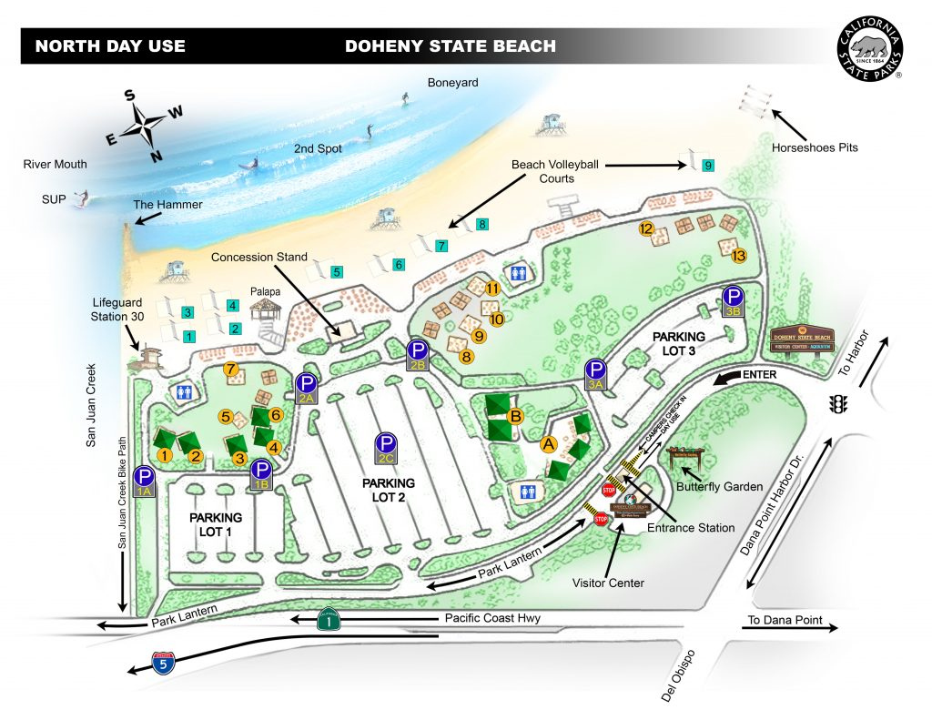 Picnic Area Reservations up To 100 People Doheny State Beach 