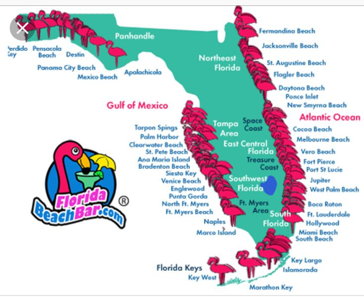 Pin By JBWinterbottom On Florida Map Of Florida Florida Beaches 