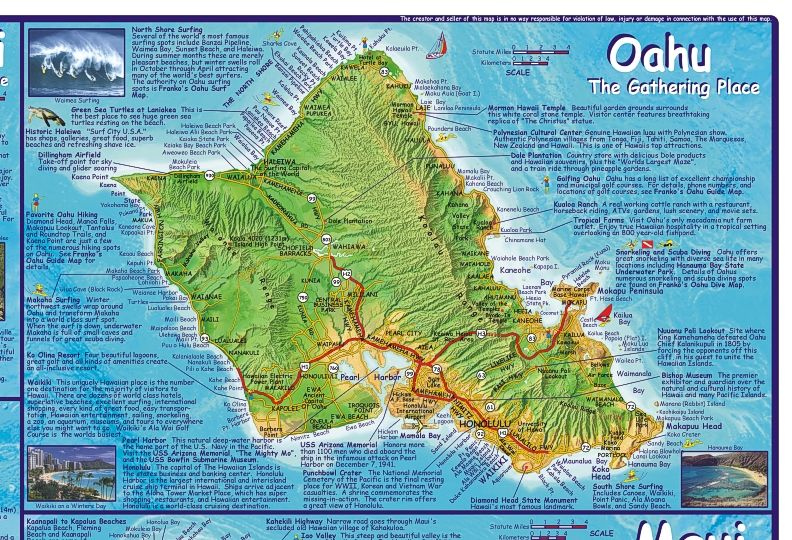 Pin By Laura Holzhuter On Beautiful Places Oahu Map Oahu Beach 