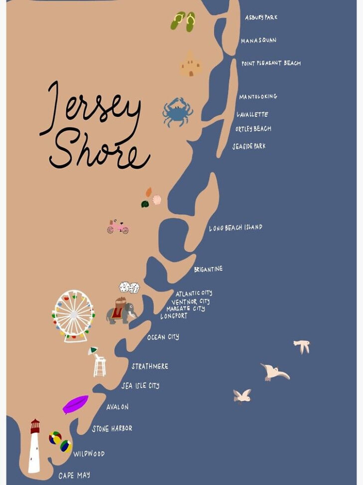 Map Of New Jersey Beaches