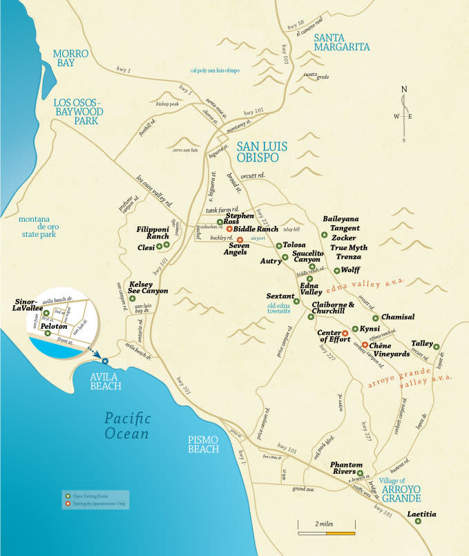 Pismo Beach California Map Campus Map