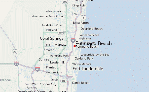 Map Of Florida Deerfield Beach