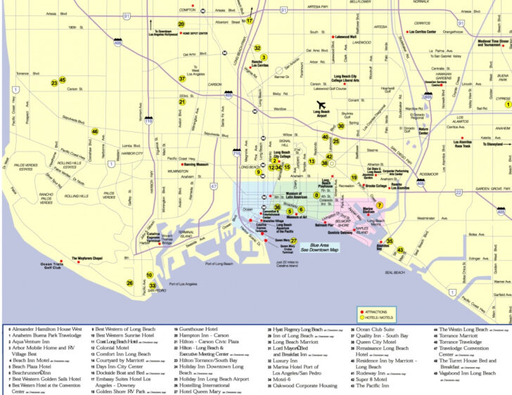 Map Of Long Beach California