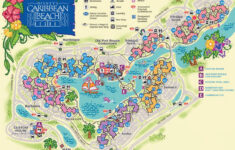 Resort Map Disney s Caribbean Beach Resort Florida