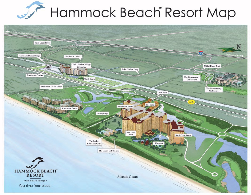Resort Map Hammock Beach Resort Florida