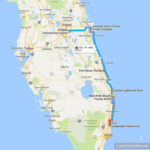Road Map Florida East Coast Road Map