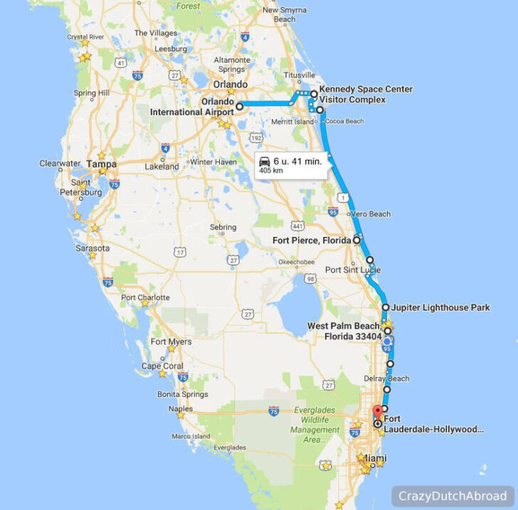 Map Of Florida East Coast Beaches