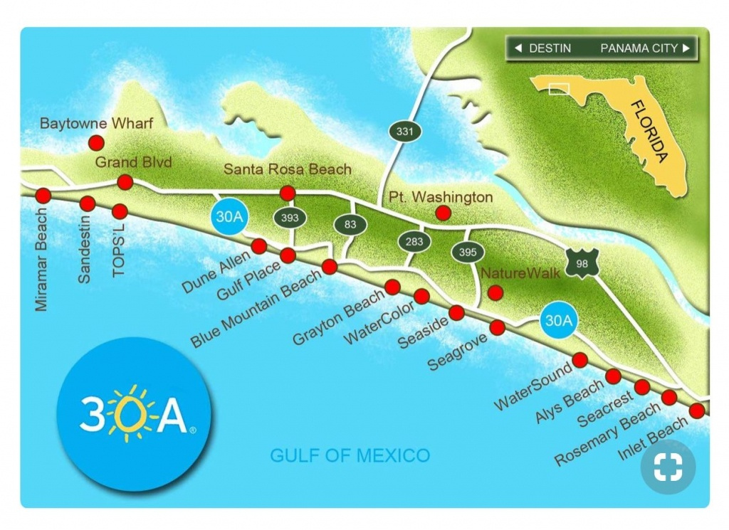 Rosemary Beach Map | Beach Map