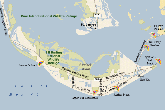 Sanibel Island Map Free Printable Maps