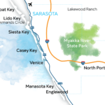 Sarsota Beaches Map Sarasota Florida Gulf Beaches Florida
