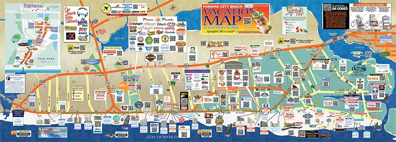 See The Map Online The Official Visitors Map For Panama City Beach 