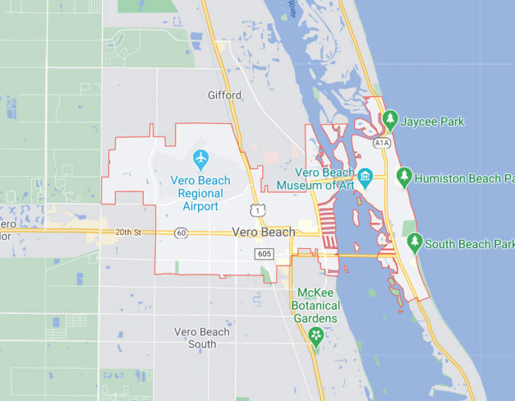 Vero Beach Map Florida